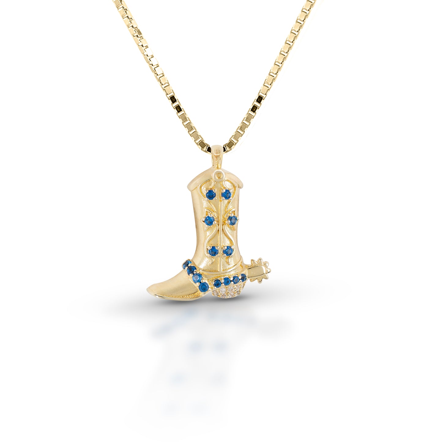 Kelly Herd Small Gold Boot Pendant Necklace