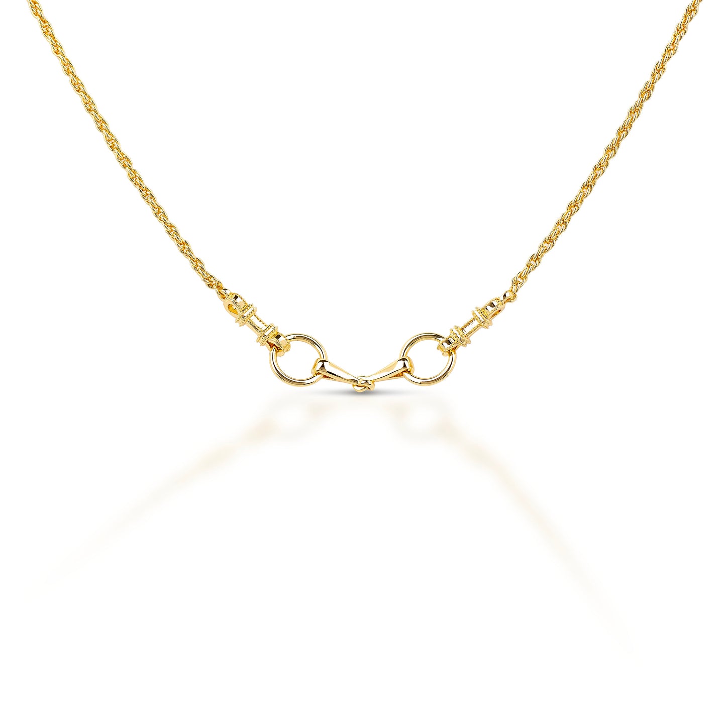 Kelly Herd Snaffle Bit Necklace in Gold