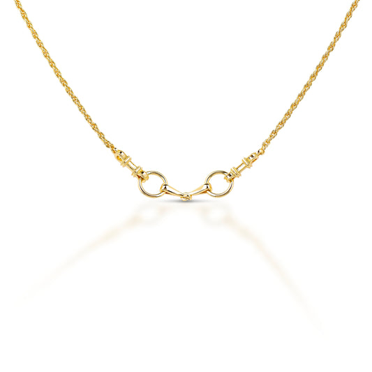 Kelly Herd Snaffle Bit Necklace in Gold