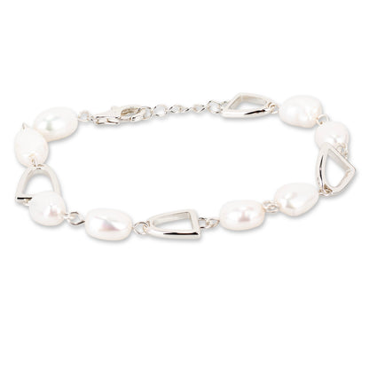 Pearl Stirrup Bracelet