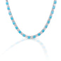 Kelly Herd Clear And Turquoise Necklace