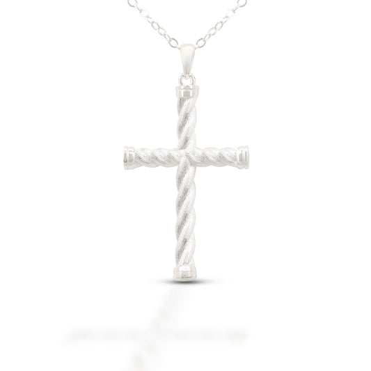 Kelly Herd Twisted Cross Pendant Necklace