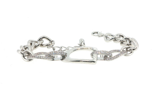 Kelly Herd Brass English Stirrup Bracelet