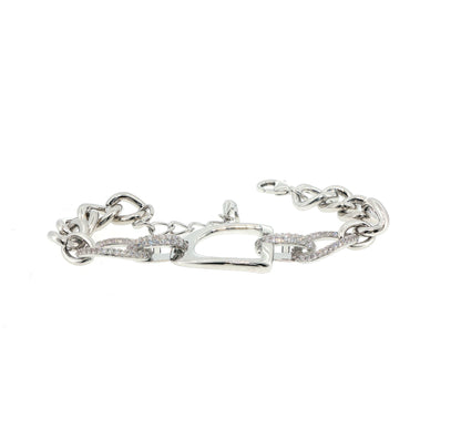 Kelly Herd Brass English Stirrup Bracelet