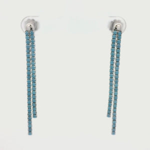 Kelly Herd Turquoise Dangle Earrings - Sterling Silver