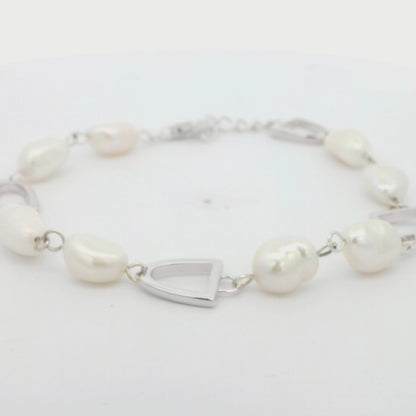 Pearl Stirrup Bracelet