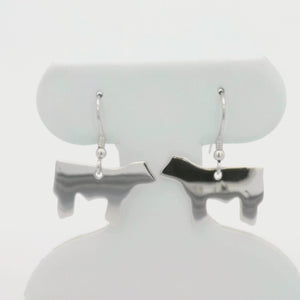 Kelly Herd Steer Hook Silhouette Earring - Sterling Silver