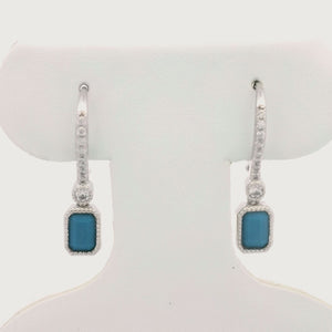 Kelly Herd Turquoise Dangle Earrings