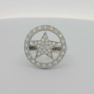 Kelly Herd Large Star Ring - Sterling Silver