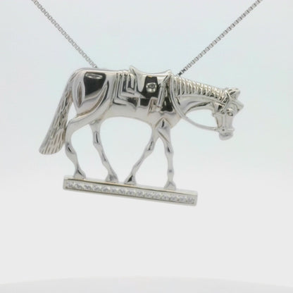 Kelly Herd English Pleasure Horse Pendant - Sterling Silver