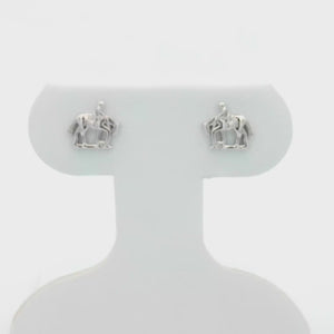 Kelly Herd Trail Horse Earrings - Sterling Silver