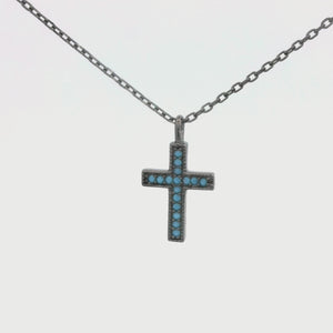 Kelly Herd Turquoise Stone Cross Necklace