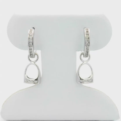Kelly Herd Hanging English Stirrup Earrings - Sterling Silver