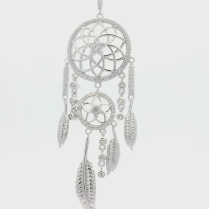 Kelly Herd Dream Catcher Pendant Necklace - Sterling Silver