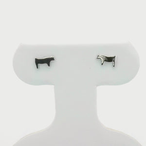 Kelly Herd Pig Silhouette Earring - Sterling Silver