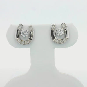 Kelly Herd Stud with Horseshoe Jacket Earrings - Sterling Silver