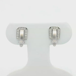 Kelly Herd Buckle Earrings - Sterling Silver