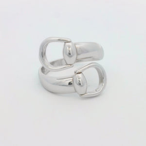 Kelly Herd Offset Bit Ring - Sterling Silver