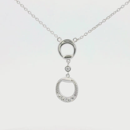 Kelly Herd Eggbutt Bit Necklace - Sterling Silver