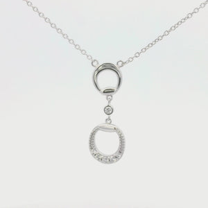 Kelly Herd Eggbutt Bit Necklace - Sterling Silver