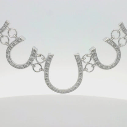 Kelly Herd Multi Horseshoe Necklace - Sterling Silver