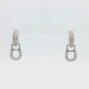 Kelly Herd Hanging Horseshoe Earrings - Sterling Silver