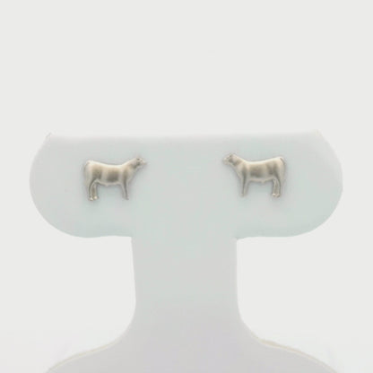 Kelly Herd Steer Earrings - Sterling Silver