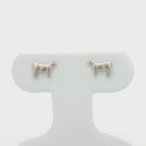 Kelly Herd Steer Earrings - Sterling Silver