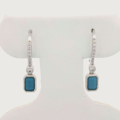 Kelly Herd Kingman Turquoise Dangle Earrings