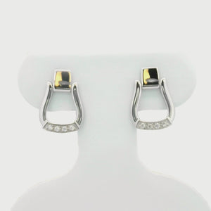 Kelly Herd Oxbow Stirrup Post Back Earrings - Sterling Silver