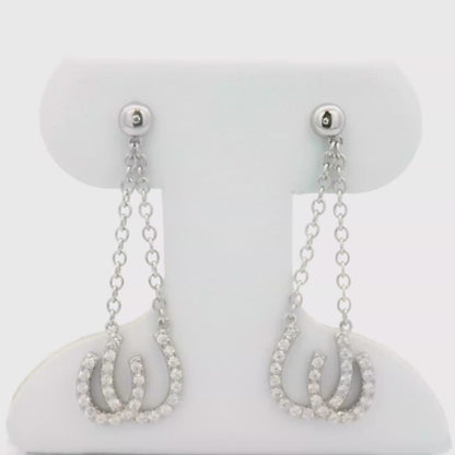 Kelly Herd Double Horseshoe Earrings - Sterling Silver