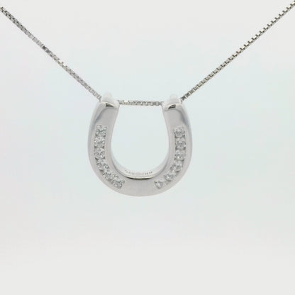 Kelly Herd Large Horseshoe Pendant - Sterling Silver