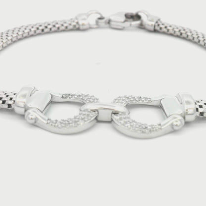 Kelly Herd Bit Bracelet - Sterling Silver