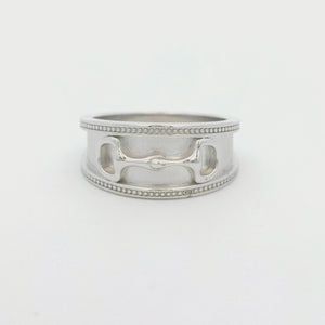 Kelly Herd Wide Band D-Ring Bit - Sterling Silver