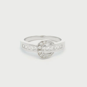 Kelly Herd Contemporary Buckle Ring - Sterling Silver