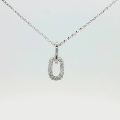 Kelly Herd 2 Link Paper Clip Pendant - Sterling Silver