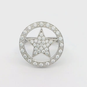 Kelly Herd Large Star Ring - Sterling Silver