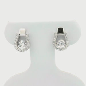 Kelly Herd Dancing Stirrup Earrings - Sterling Silver