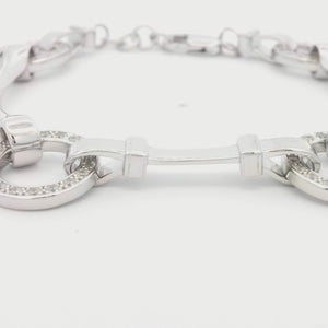 Kelly Herd Snaffle Bit Bracelet - Sterling Silver