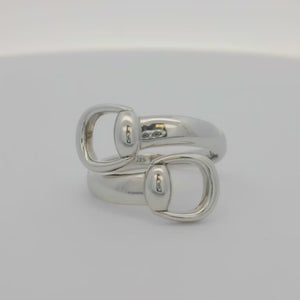 Kelly Herd Offset Bit Ring - Sterling Silver