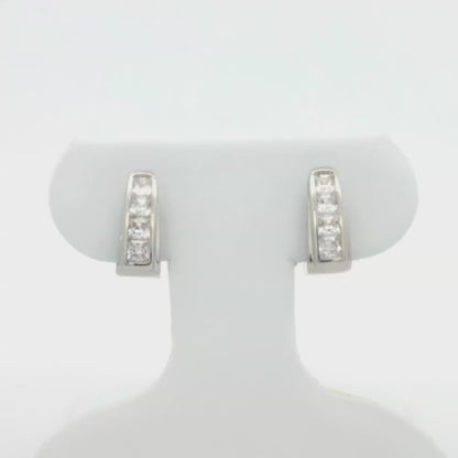 Kelly Herd Contemporary Stirrup Hoop Earrings - Sterling Silver