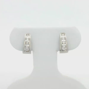 Kelly Herd Contemporary Stirrup Hoop Earrings - Sterling Silver