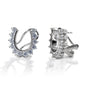 You wouldn't put these horseshoes on your horse, but they are awfully pretty! The Kelly Herd French Clip/Post Back Horseshoe Earrings have outside prong set diamonds on a horseshoe shape, creating a scalloped edge. Available in 14k yellow or white Gold.  Features      Horseshoe earrings     Diamonds     Available in white gold, or yellow gold     French clip back     12mm x 14mm