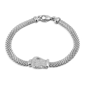 Kelly Herd Buckle Bracelet - Sterling Silver