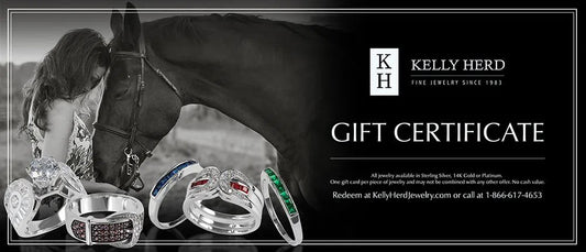 The perfect item for the discriminating buyer. Gift cards are available in values from $25 to $250. The Kelly Herd Jewelers gift card never expires and can be redeemed online, at any time.  After you order the gift certificate, you will receive an email with the code to redeem it. The card can be redeemed in full or partially, the code will be valid until the value runs out.