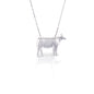 There's no doubt about it—we love our heifers. With this necklace adorning you you'll be ready to moo at the moon, or maybe even listen to your favorite country song. This pendant necklace will quickly become your go-to barn accessory and is made from lightweight sterling silver that won't weigh you down. Comes with a 16"-18" adjustable chain.   Features      Beautifully Rendered Heifer Pendant      Brushed finish      Measures 12 mm x 18 mm      16"-18" Adjustable Box Chain     Sterling Silver