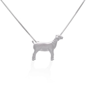 If you love lambs, and want to take them with you everywhere you go, this Lamb Pendant is perfect for you. With incredible detail, this pendant is sure to be your new favorite piece of jewelry. Now your lamb can join you beyond the field and pasture.   Features      3D Lamb Pendant Design     16"-18" adjustable box chain with spring clasp     Sterling Silver     Measures 15 mm x 18 mm