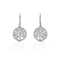 Are you looking for a trendy yet timeless style? Kelly Herd's Circle Tree Earrings will fit the bill! These beautiful sterling silver earrings feature a tree set in a circle of cubic zirconia. Evocative of nature and family trees, these earrings will make a perfect gift, either to yourself or a loved one!  Features      Elegant nature motif earrings     Sterling silver with clear cubic zirconia stones     Matching necklace is available