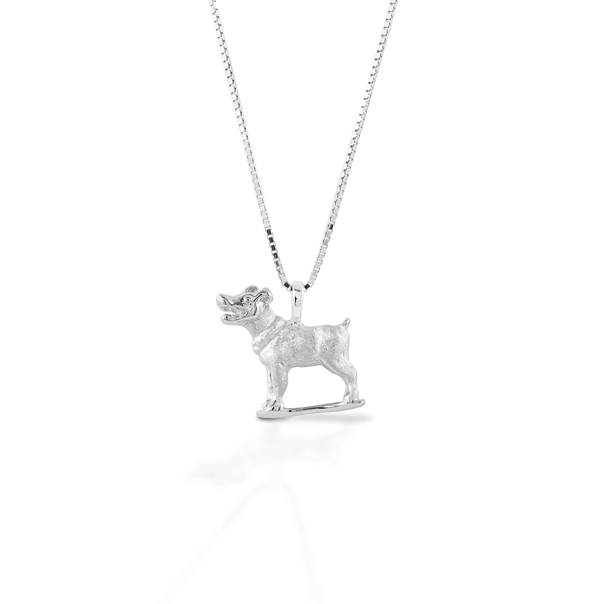     Jack Russell pendant     Sterling Silver     Comes with adjustable 16-18" chain     16 mm x 17 mm