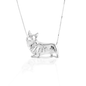 You can't help but love a Corgi! Kelly Herd's Corgi pendant is beautifully rendered in sterling silver. You can even see the fluffy hair! Comes with 16-18" adjustable chain.  Features      Corgi pendant     Sterling Silver     Comes with adjustable 16-18" chain     41 mm x 24 mm